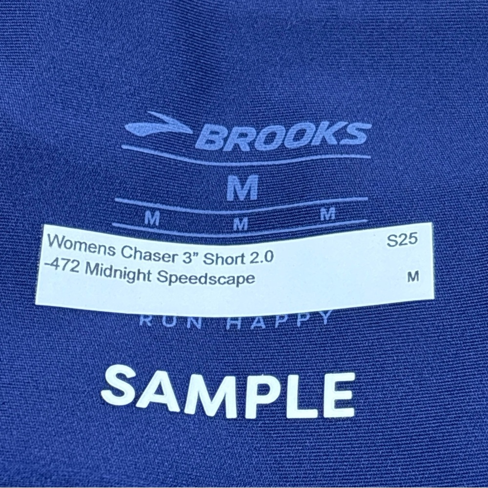 Medium Brooks Sample Women's Blue Patterned Short… - image 10